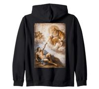 Divertido Gato divino Pintura clásica Parodia Arte diseño Sudadera con Capucha