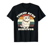Divertido Gato Dolor de estómago Mi Barriga Duele Dolor de Barriga Sobreviviente Camiseta
