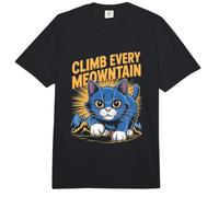Divertido Gato Escalador de montaña Que Sube a Todas Las montañas Comfort Colors Adult Heavyweight T-Shirt