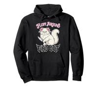 Divertido Gato Esponjoso y Esponjoso y descubre el Estilo Coqueta Sudadera con Capucha