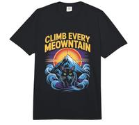 Divertido Gato Excursionista de montaña trepa a Todos los alpinistas Comfort Colors Adult Heavyweight T-Shirt
