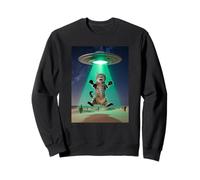 Divertido Gato Extraterrestre Abducción OVNI secuestro Gatito Ciencia Ficción Amantes Sudadera