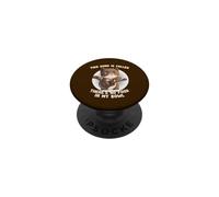Divertido Gato Hambriento Cantando Comida Canción Kitty Lover EduEly PopSockets PopGrip Adhesivo