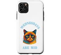Divertido Gato malhumorado al Que no le Gustan los miércoles Carcasa para iPhone 11 Pro MAX