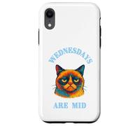 Divertido Gato malhumorado al Que no le Gustan los miércoles Carcasa para iPhone XR
