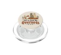 Divertido Gato Mamá Fuera para Alimentar A Mi Overlords Gatos PopSockets PopGrip para MagSafe