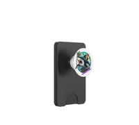 Divertido Gato Montando un tiburón Verano PopSockets PopWallet para MagSafe