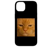 Divertido Gato Naranja Cara Meme Borroso Foto Humor Carcasa para iPhone 14 Plus