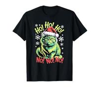 Divertido Gato navideño Ho Ho No, no Hay Humor navideño, no Hay Navidad Camiseta