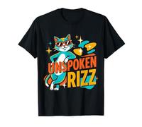 Divertido Gato Retro de Unspoken Rizz de Mediados de Siglo, Moderno Camiseta