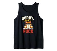 Divertido Gato sarcástico Lo Siento no Puedo no Dar un F Grosero Camiseta sin Mangas