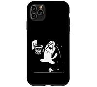 Divertido Gato Slam Dunk Baloncesto Meme Retro Deportes Carcasa para iPhone 11 Pro MAX