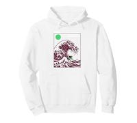 Divertido Gato Surfing Choshi Chiba Japón Wave Art Sudadera con Capucha