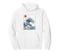 Divertido Gato Surfing Choshi Chiba Japón Wave Art Sudadera con Capucha