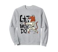 Divertido Gato Taekwondo CATWONDO Tae-Kwon-Do Kick Sudadera