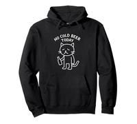 Divertido Gato Triste Meme No Cold Beer Today Beber Party Lover Sudadera con Capucha