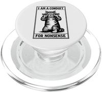 Divertido Gatos, I Am A Conduit - FOR NONSENSE, Gatos PopSockets PopGrip para MagSafe