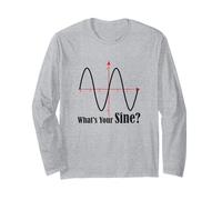 Divertido Geometría Humor Matemáticas Juego de Palabras ¿Cuál es tu Gráfico de Onda sinusoidal Manga Larga