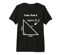 Divertido Geometría Matemáticas Teorema de Pitágoras Escuela Chiste del alumno Camiseta Premium