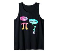 Divertido Get Real Be Racional Sarcástico Pi Maestro de Matemáticas Geek Camiseta sin Mangas