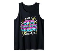 Divertido Gimnasio Cita Retro 80s Fitness Humor Entrenador Personal Camiseta sin Mangas