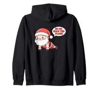 Divertido Gimnasio navideño de Santa Ho Ho Hold The Plank Sudadera con Capucha