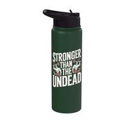 Divertido gimnasio vampiro fitness entrenamiento Stainless Steel Insulated Water Bottle