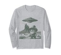 Divertido gnomo del Desierto OVNI Alien Western Encounter Design Manga Larga