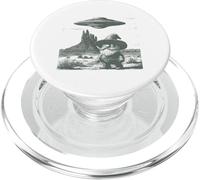 Divertido gnomo del Desierto OVNI Alien Western Encounter Design PopSockets PopGrip para MagSafe