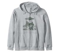 Divertido gnomo del Desierto OVNI Alien Western Encounter Design Sudadera con Capucha