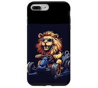 Divertido Go Kart Lion listo para un paseo rápido Carcasa para iPhone 7 Plus/8 Plus