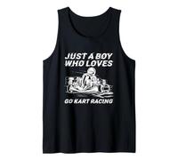 Divertido Go Kart Racing Boy Karting Go Kart Racer Camiseta sin Mangas