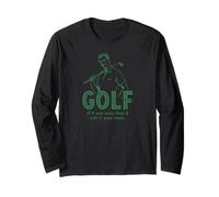 Divertido Golf Si Fuera Fácil Lo Llamarían Tu Mamá Juego de Palabras Golfing Manga Larga