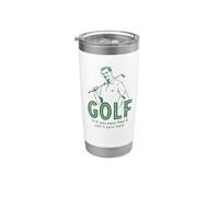 Divertido Golf Si Fuera Fácil Lo Llamarían Tu Mamá Juego de palabras Golfing Vaso térmico de acero inoxidable de doble pared