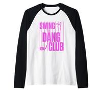 Divertido Golfing Swing The Dang Club Rosa Golf Mamá Camiseta Manga Raglan