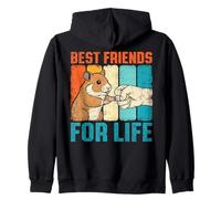 Divertido Golpe de puño de los Mejores Amigos de por Vida de un hámster Sudadera con Capucha