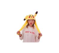 Divertido gorro de felpa Pikachu, jerseys con movimiento de orejas, disfraces Cosplay