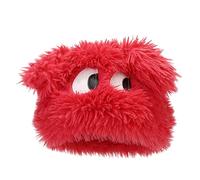 Divertido gorro de punto cálido con diseño de dibujos animados para mujer, con bonitos ojos grandes, orejas largas, acogedor y bonito gorro con orejeras para mayor calidez, RD2., talla única