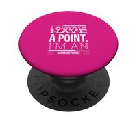 Divertido gráfico acupunturista I Always Have A Point Needle PopSockets PopGrip Adhesivo