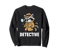 Divertido gráfico Animal de Detectives de Mapache Sudadera