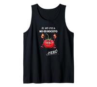 Divertido gráfico con cita de Perú Rocoto "Si No Pica No es Rocoto" Camiseta sin Mangas