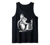 Divertido gráfico de Ardilla para Tocar el Piano, Pianista Camiseta sin Mangas