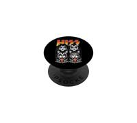Divertido gráfico de Cara de Gato con Parodia de Hiss Cats Band, Amante de la música de los 70 PopSockets PopGrip Adhesivo