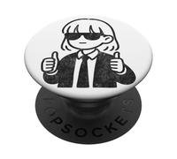 Divertido gráfico de Chica Anime con Humor sarcástico para Mujeres PopSockets PopGrip Adhesivo