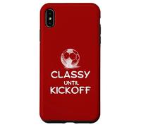 Divertido gráfico de Futbolista de fútbol mamá papá con Clase hasta el Inicio Carcasa para iPhone XS MAX