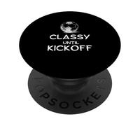 Divertido gráfico de Futbolista de fútbol mamá papá con Clase hasta el Inicio PopSockets PopGrip Adhesivo