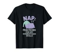 Divertido gráfico de Humor para Dormir con Capa de Invisibilidad Camiseta