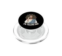 Divertido gráfico de Llamada telefónica de Jesús Que Estoy Diciendo PopSockets PopGrip para MagSafe