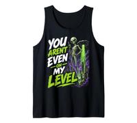 Divertido gráfico de ovnis alienígenas con Texto «You Are N't Even On My Level» Camiseta sin Mangas