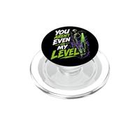 Divertido gráfico de ovnis alienígenas con Texto «You Are N't Even On My Level» PopSockets PopGrip para MagSafe